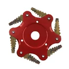 Электрический садовый триммер, 6 зубьев, лезвие для стрижки газона, электроинструменты, Легкая резка