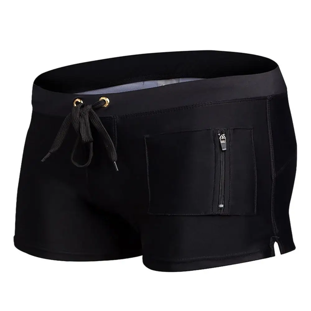 Мужские шорты для плавания быстросохнущие мягкие дышащие плавки с карманами на