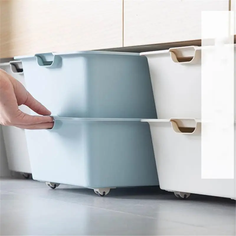 4 шт./компл. коробка для хранения шкив самоклеющиеся колеса домашняя аксессуары