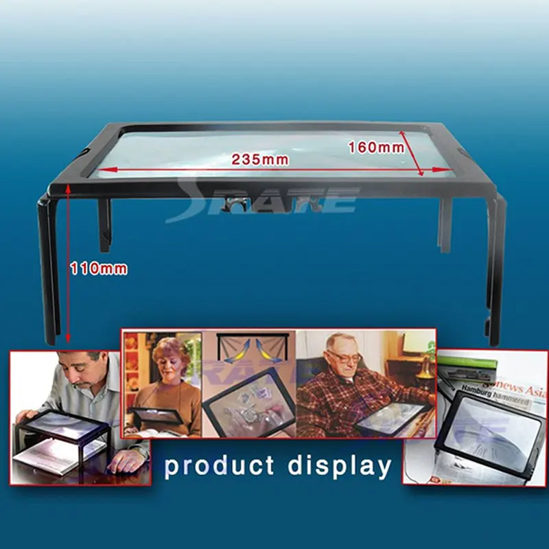 A4 большой объектив настольная линза Френеля лупа пожилых людей чтение