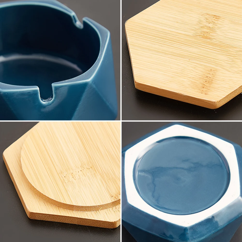 

Ashtrays gift for boyfriend Creative Ashtray Desk Home accessories Ash Tray Ashtray With Lid Ceramic Ashtray Ashtray for Home