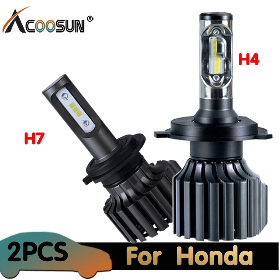 Светодиодные лампы H4 для фар автомобильные светодиодные H7 12 в 6500K H11 9005 HB3