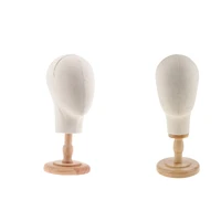 2pcs wig stands hat display wig head holder mannequin head stand portable wig stand use hat for styling drying display