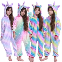 anime pijama panda kids pajamas unicorn pyjamas for children animal cartoon baby costume winter boy girl licorne onesie