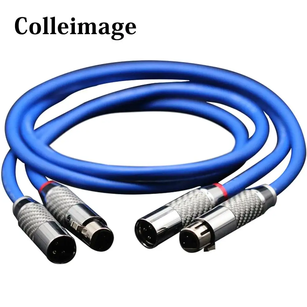 

Colleimage Hifi Cardas XLR Cable Audi Hifi Grade Carbon Fiber XLR Plug CD DVD Player Speaker XLR Interconnect Balanced Cables