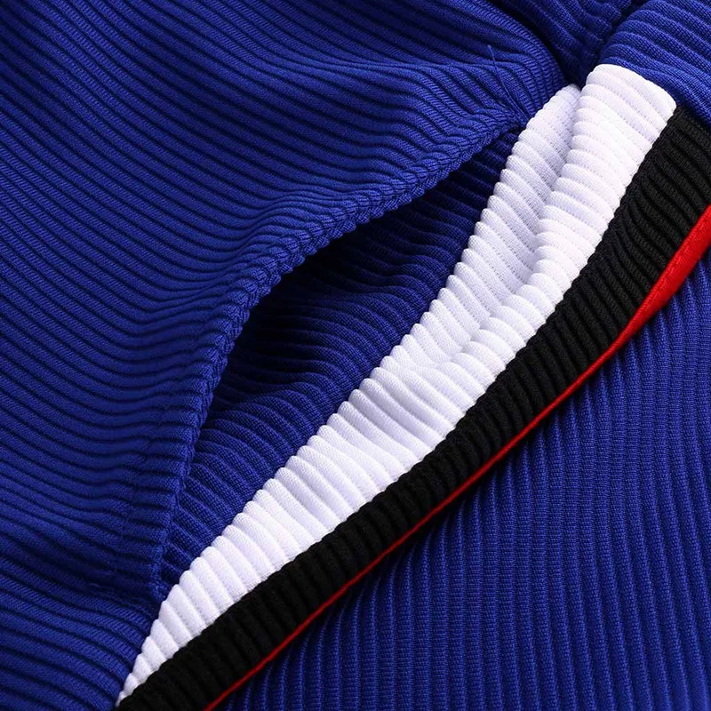 Модный мужской спортивный костюм из двух предметов комплект с цветными блоками