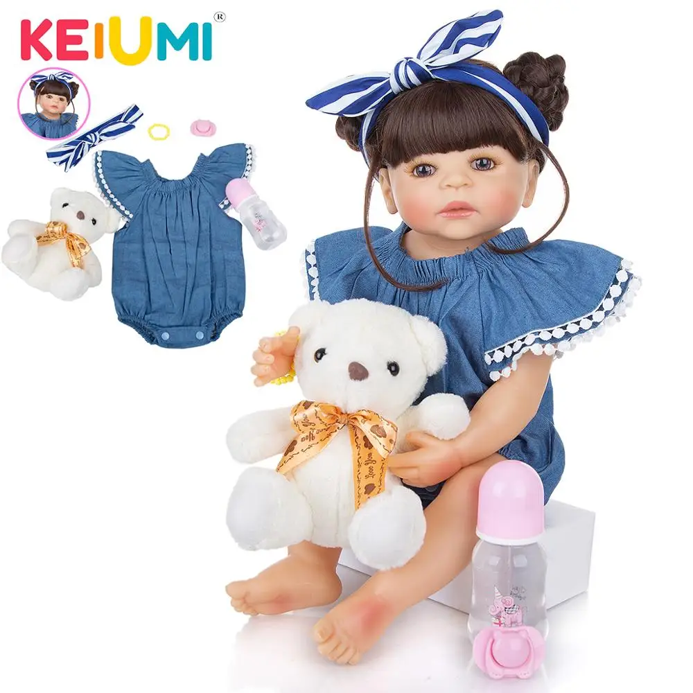 Кукла-реборн KEIUMI силиконовая Реалистичная 55 см | Игрушки и хобби