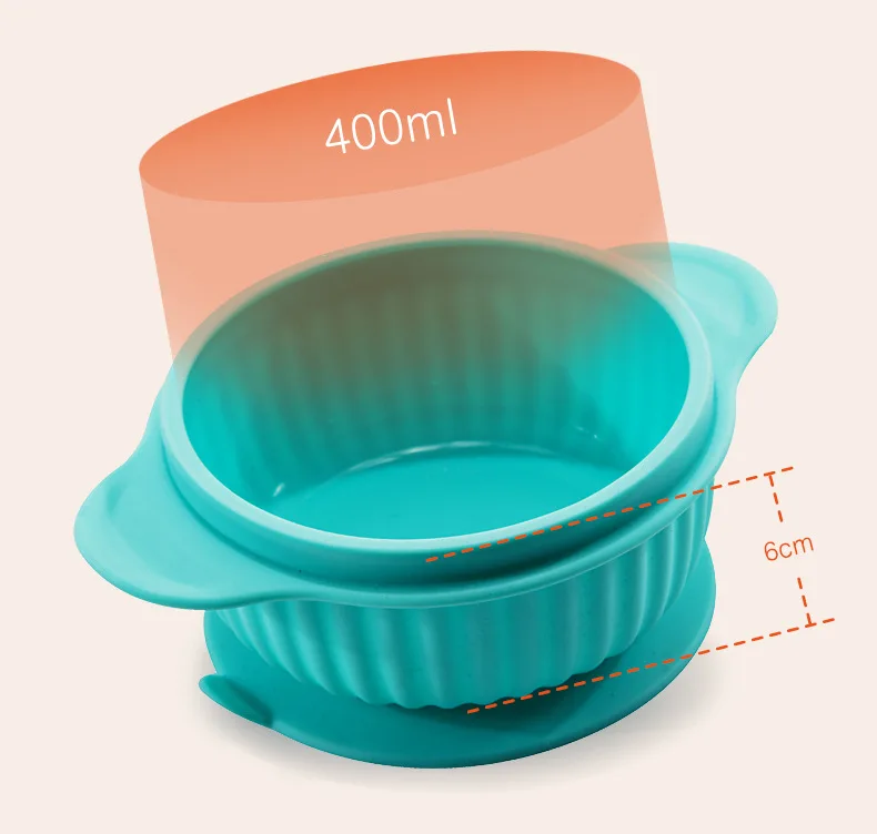 

Cartoon owl animal sucker bowl with lid child eating plate complementary food bowl Insulated bowl baby plate