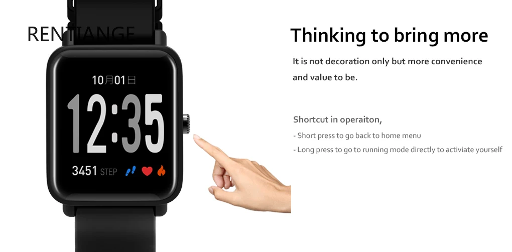 Смарт-браслет DO10 IP67 с поддержкой секундомера будильника трекером активности