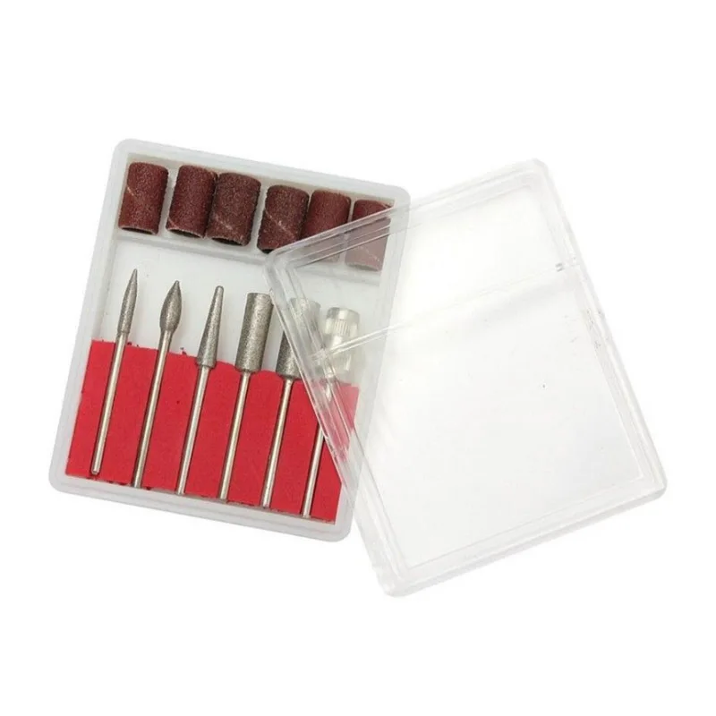 

Фрезер Электрический из нержавеющей стали для маникюра и педикюра, аксессуар для полировки ногтей, 6 типов