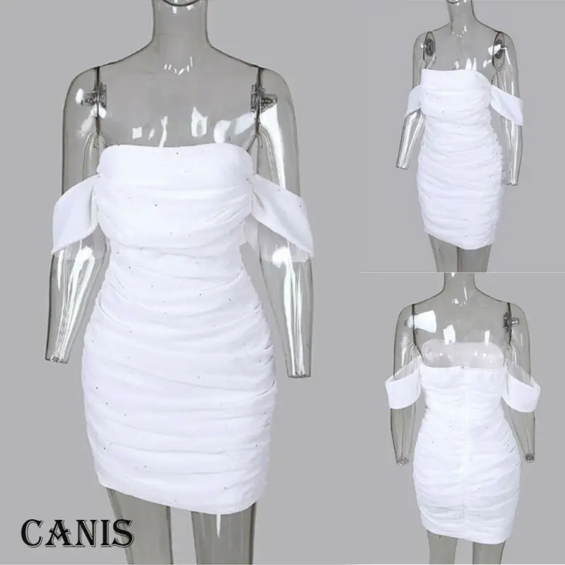 Женские летние платья сексуальный стиль украшенные блестками облегающий силуэт