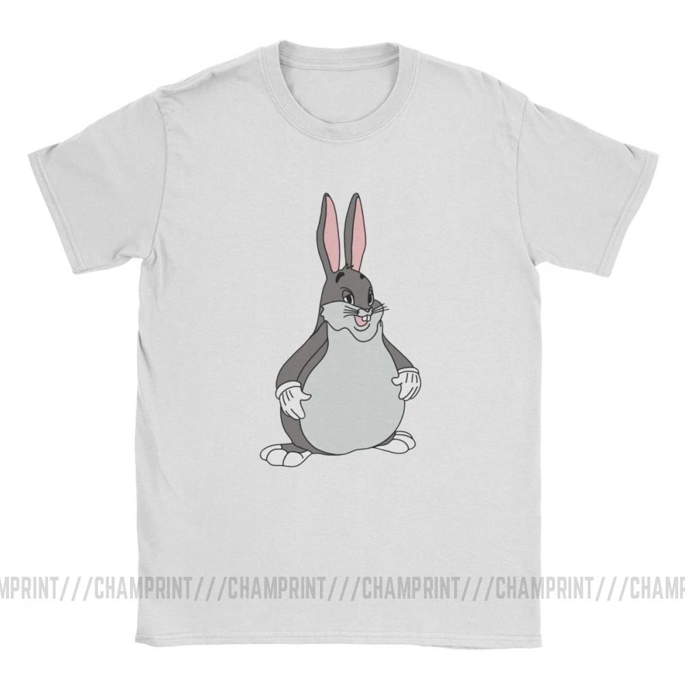 Мужская футболка Big Chungus для досуга чистый хлопок футболки с коротким рукавом