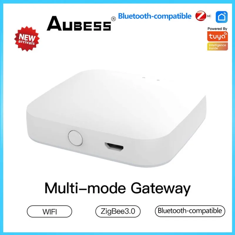 

Умный сетевой хаб Tuya ZigBee3.0, многорежимный хаб с поддержкой Bluetooth и дистанционным управлением через приложение, работает с Alexa Google