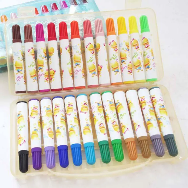 Канцелярские товары 24 цвета акварельные ручки Рисование комиксов каллиграфия