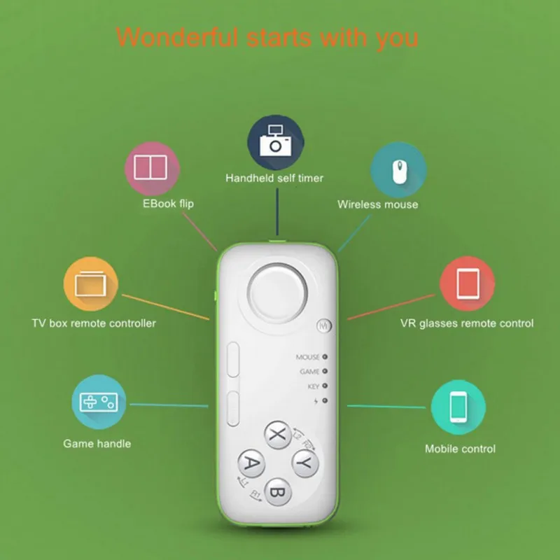 Portable Wireless Bluetooth Gamepad Android Game Pad VR Remote Controller Joystick For PC Smart Phone Ebook TV Box | Электроника