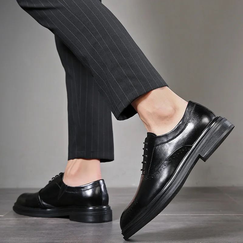 Туфли мужские классические кожа деловой стиль Повседневная|Туфли| |