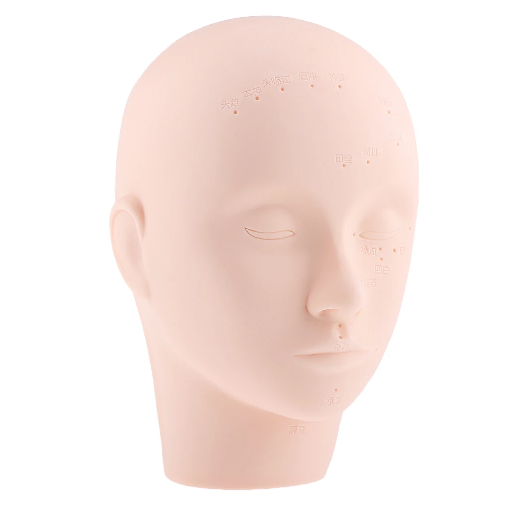 Тренировочный манекен макияж голова манекена для лица с акупунктурными точками
