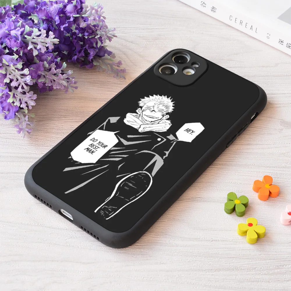 

For iPhone Jujustu Kaisen Print Soft Matt Apple Case