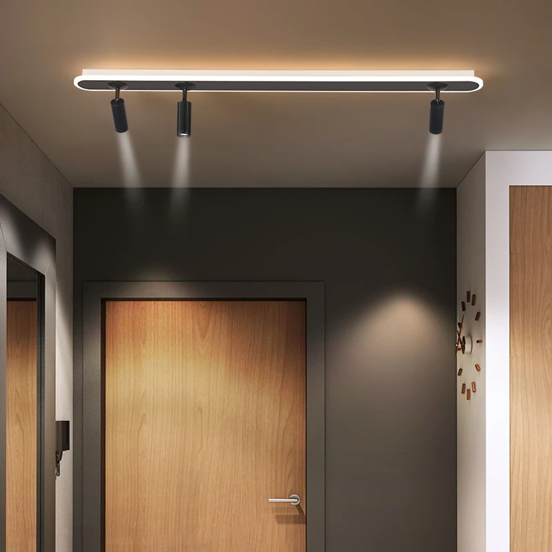 

Светодиодный акриловый люстры для Спальня проход Гостиная Кухня Обеденная галерея вилла фойе домашние потолочные светильники