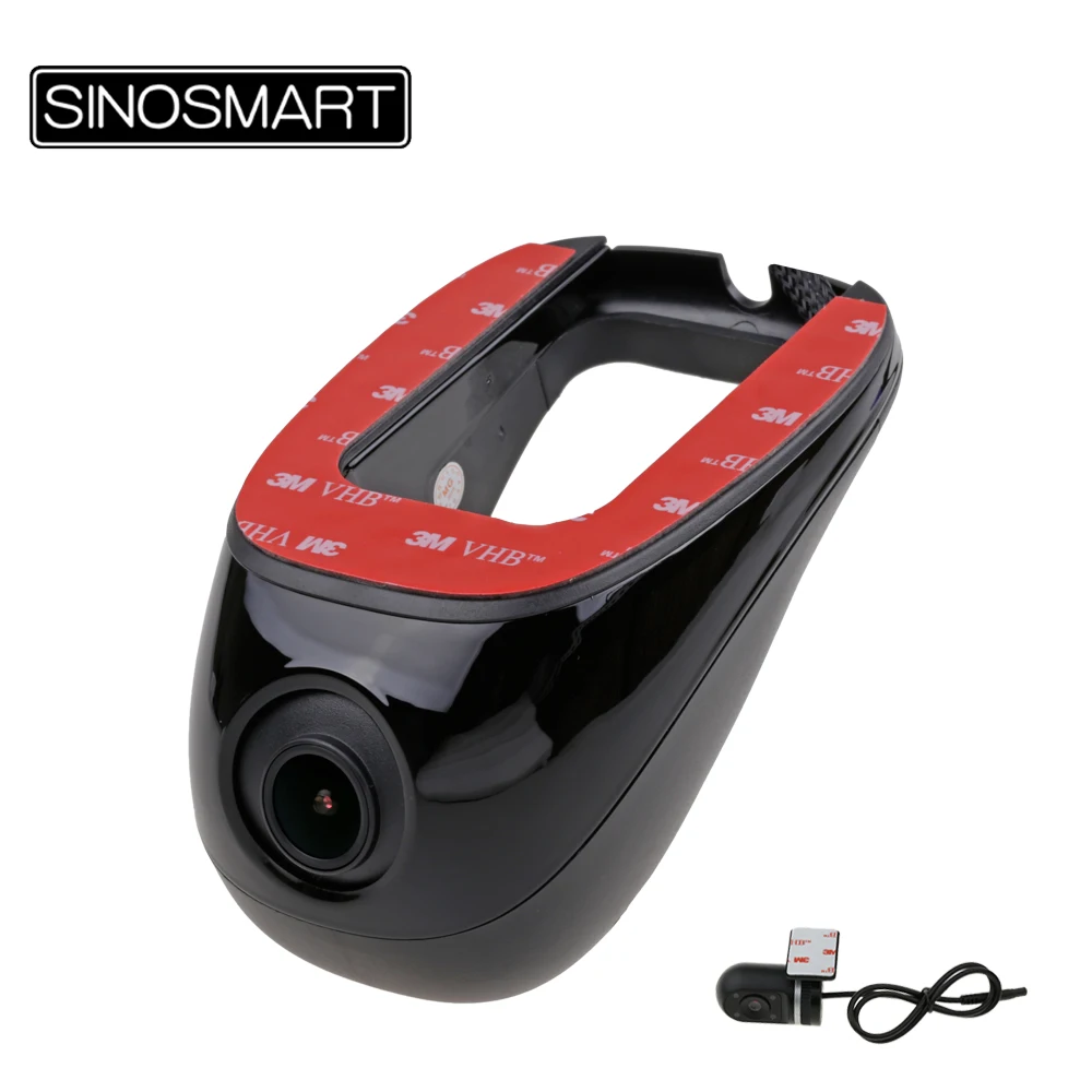 Распродажа На складе SINOSMART Novatek 96658 Универсальный двойной видеорегистратор для