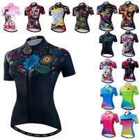 cycling jersey women bike road mtb bicycle shirt ropa ciclismo maillot racing top mountain clothing short sleeve summer flower