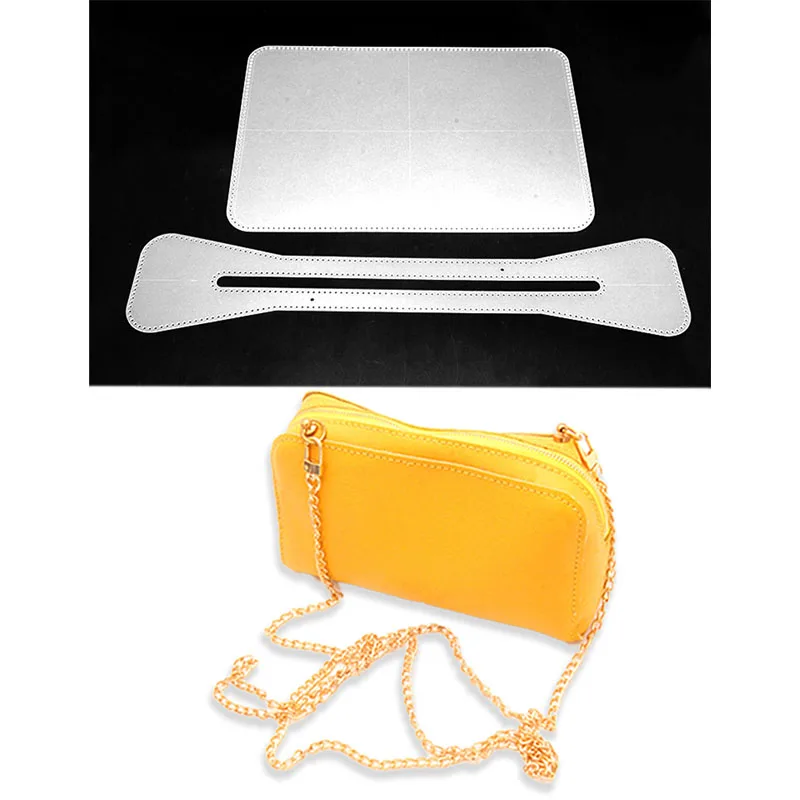 

Handmade leather DIY Women's bags PVC version drawing