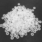 10 шт.20 шт.30 шт. белые резиновые зажимы для шармов предохранительная пробка из бисера Подходит для брендовых амулетных браслетов и ожерелий в европейском стиле аксессуары