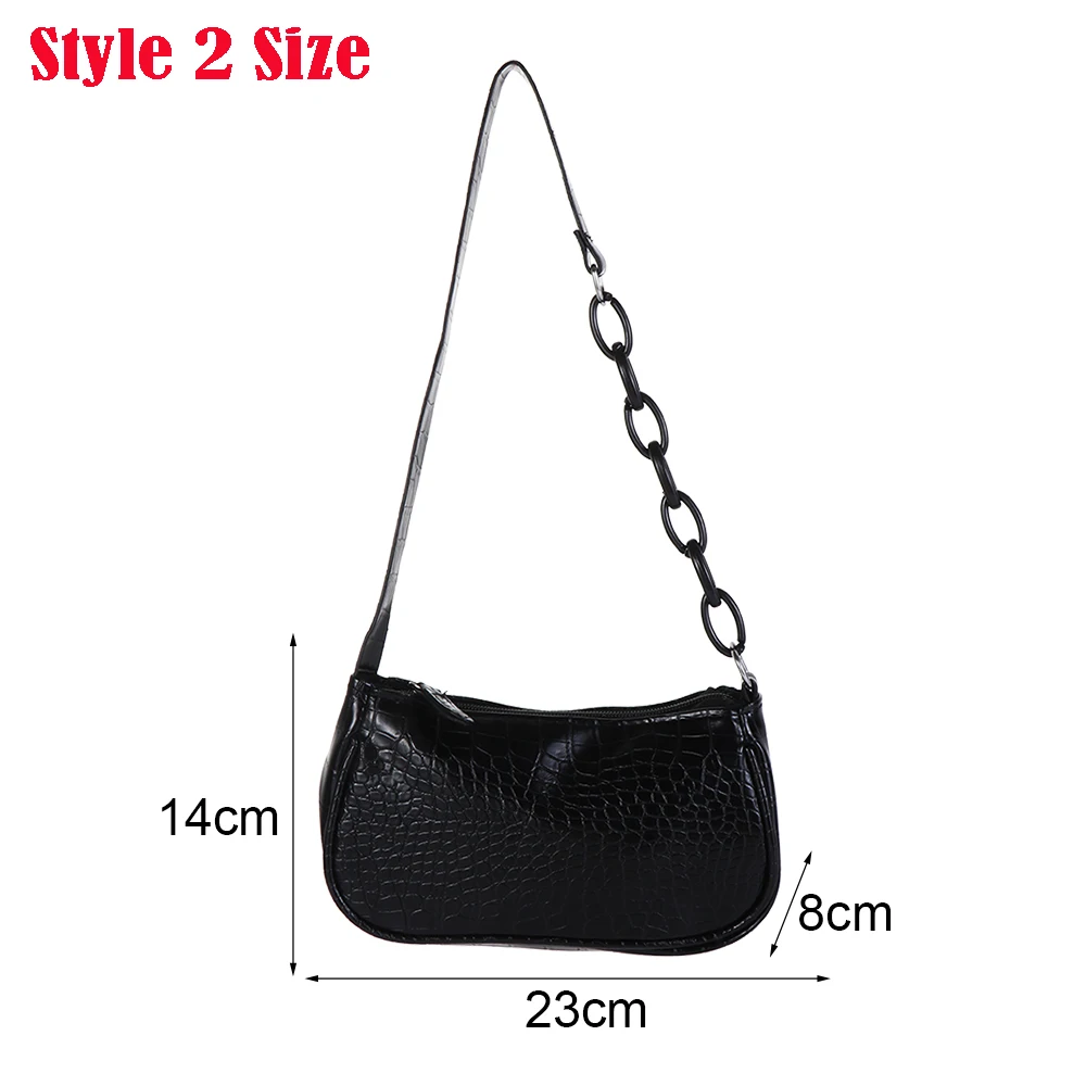 

2021 Popular Mini Retro Shoulder Bag Women Messenger Handbags PU Leather Street Casual Solid Zipper Bolsa Mujer Subaxillary Bags