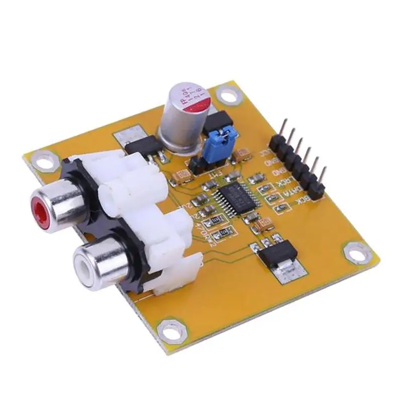 Золотой PCM5102 DAC декодер IGS плеер за ES9023 для Raspberry Pi - Цвет: Золотой