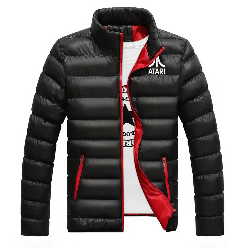 Новинка 2021 мужские зимние утепленные куртки на молнии для игр ATARI теплые