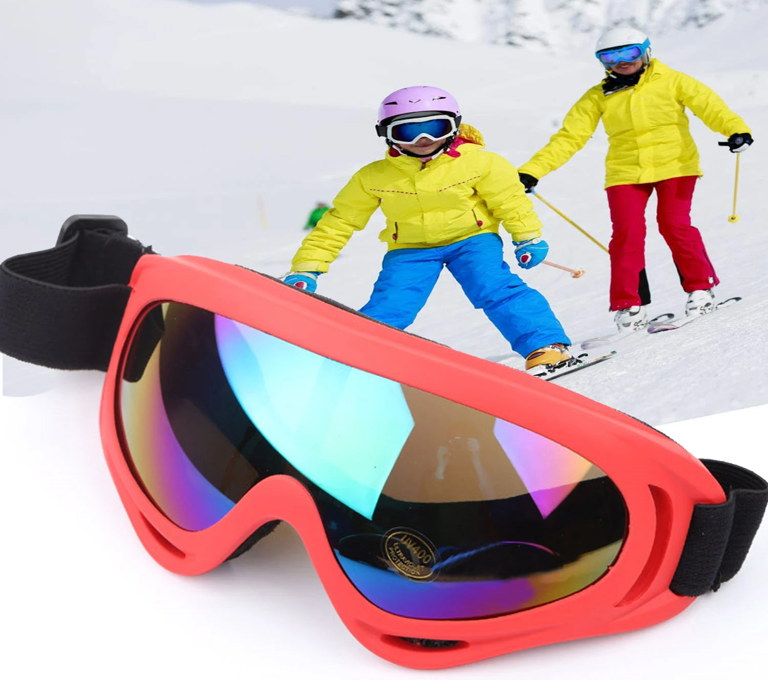 

Ski Glasses X400 UV Protection Sport Snowboard Skate Skiing Goggles