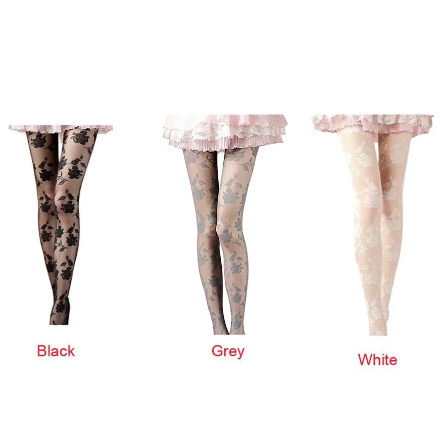 Женские чулки пикантные облегающие тонкие дамские винтажные Колготки с рисунком