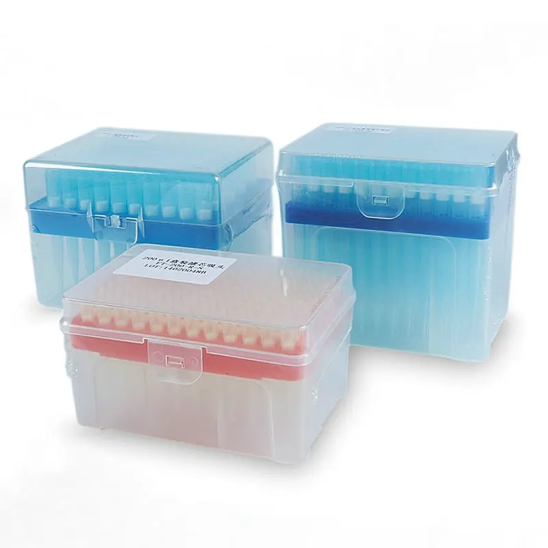 

1set Lab 10/20/100/200/1000ul Sterilization No DNA RNA Enzyme No Heat Source PP Box with Filter Tips Available In General Use