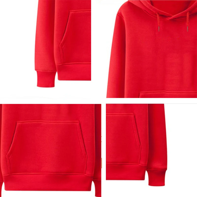 

Hoodie Women's Fashion Streetwear Casual Solid Color Hooded Pocket Long Sleeve Pullover Sweatshirt Ladies Clothing