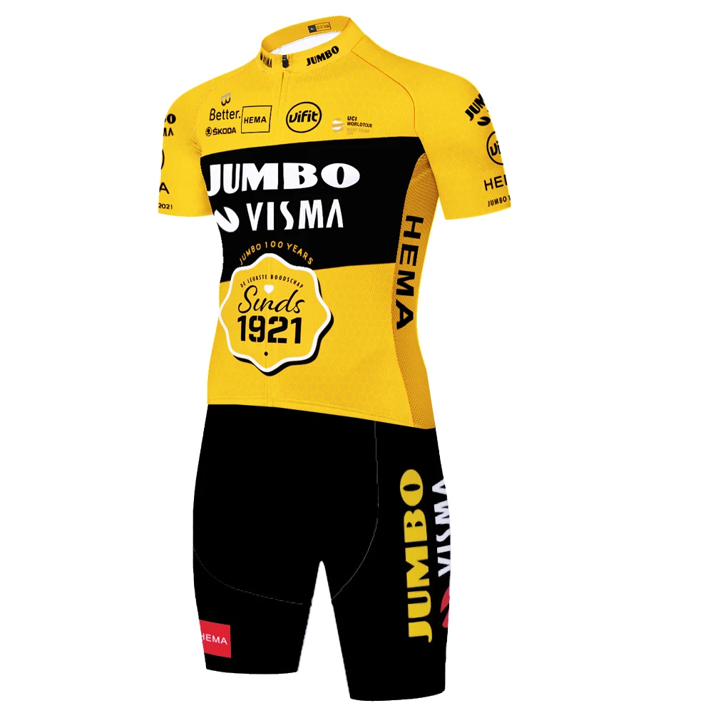 Коллекция 2022 года JUMBO VISMA Профессиональный велосипедный комбинезон из спандекса