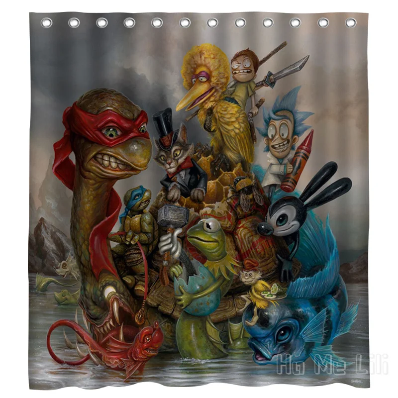

Greg Simkins Art Psychedelic Role Bathroom Partition Curtain Home Accessories
