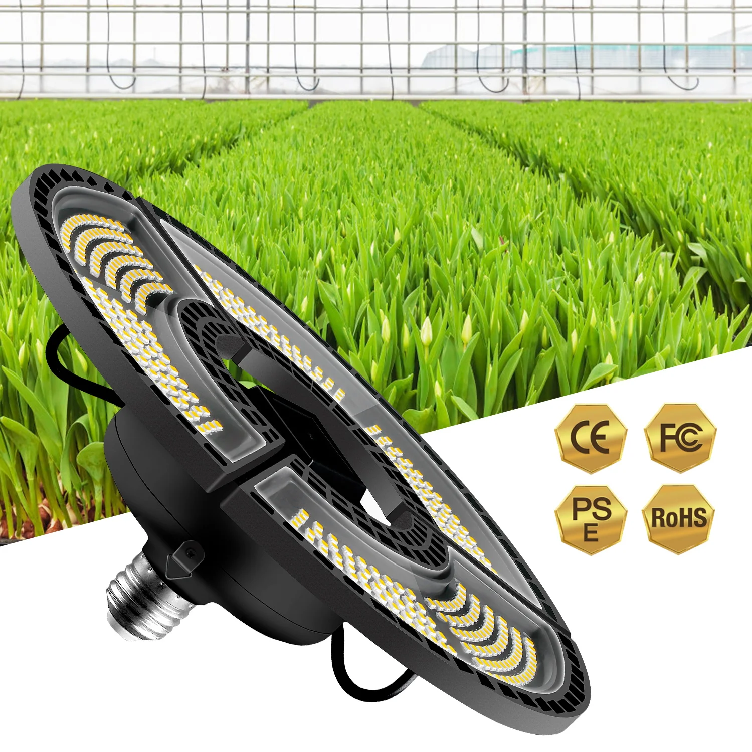 

Full Spectrum E27 LED Phyto Grow Light 400W AC100-277V Indoor Seedlings Flower Grow Hydroponic Vegs Growth Light 2835smd