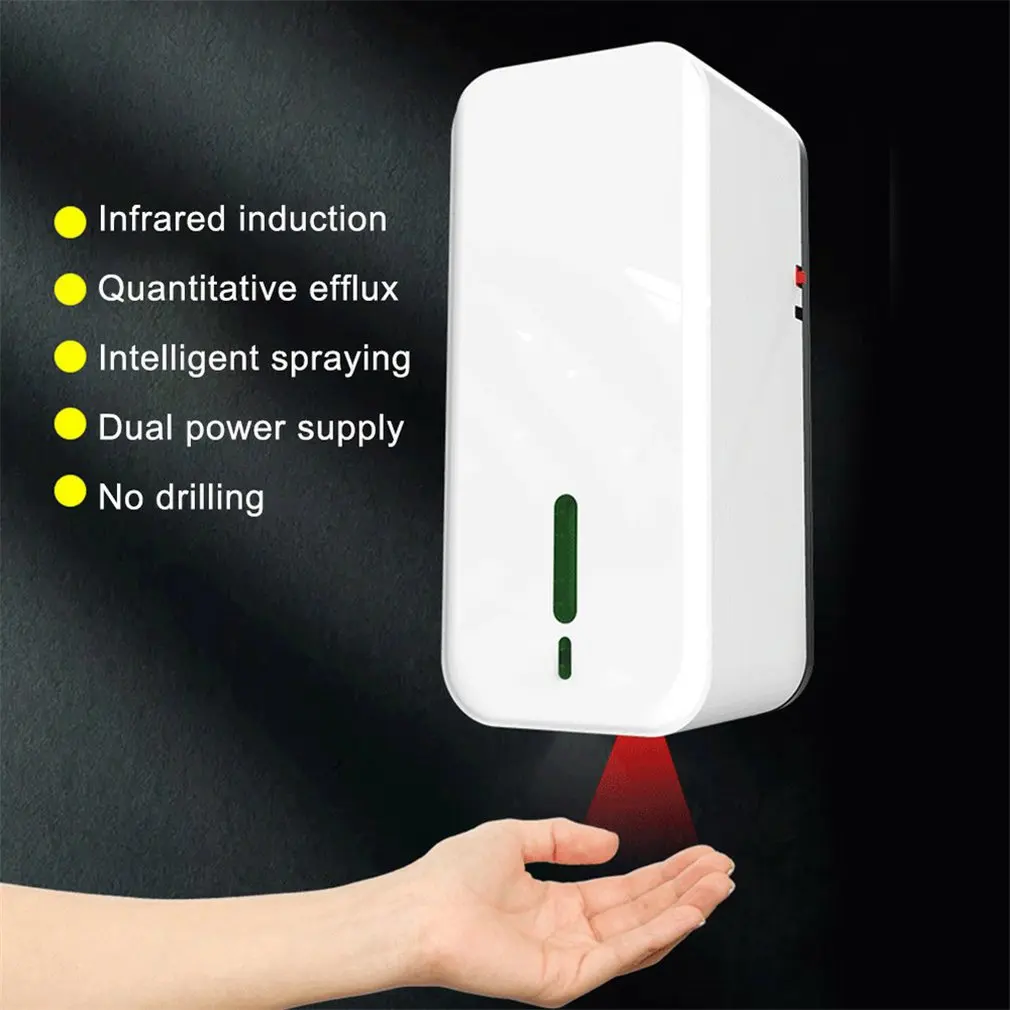 Soap Dispenser KM108 Automatic Wall-mounted Phone Washing Machine School Mall Spray Non-Contact | Дом и сад