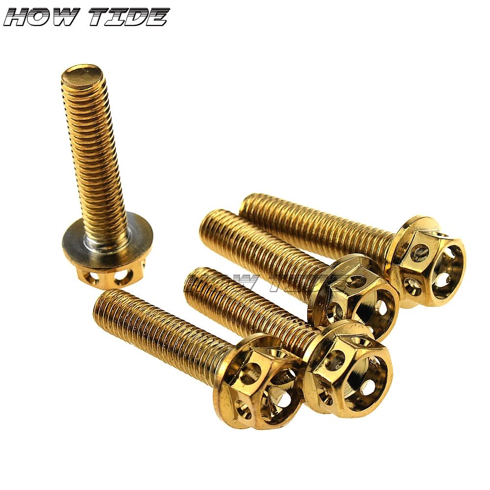 Новинка 2019 5 шт. титановый болт с наконечником M8 для Piaggio GTS 300 300/ie GTS300 | Автомобили и