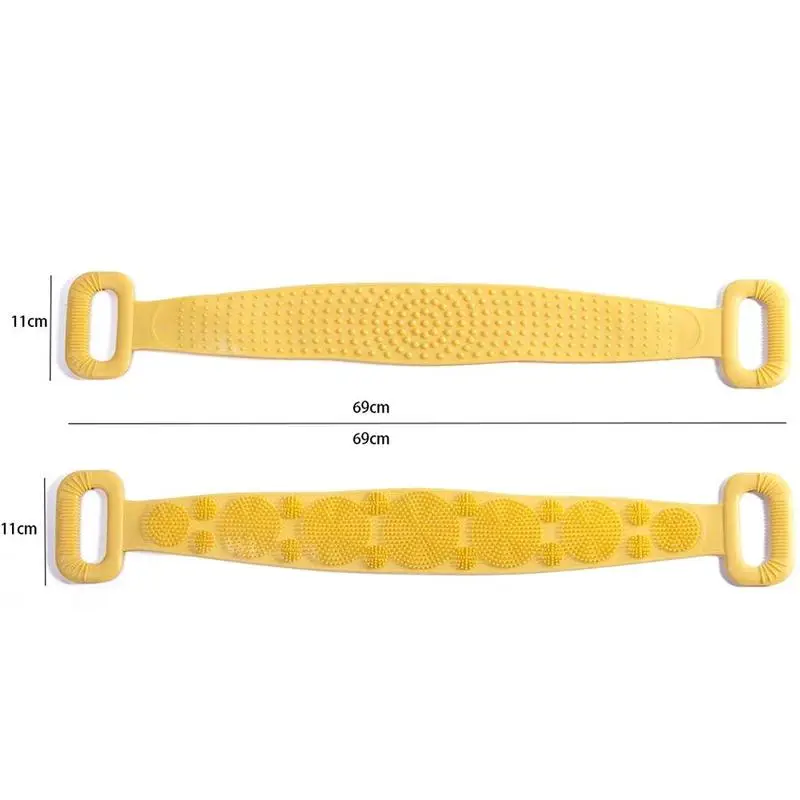 

Rubbing Back Mud Silicone Brushes Bath Towels Peeling Brushes Scrubber Shower Body Massage Shower Skin Extended Clean C8K8