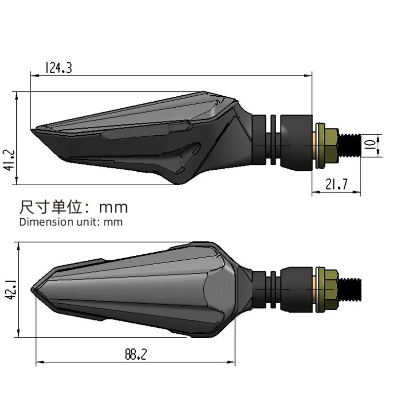 Гоночный скутер мото грязевой мотоцикл с мигающими указателями для KTM Husqvarna световой сигнал поворота мотокросса мигалка мотоцикла LED.
