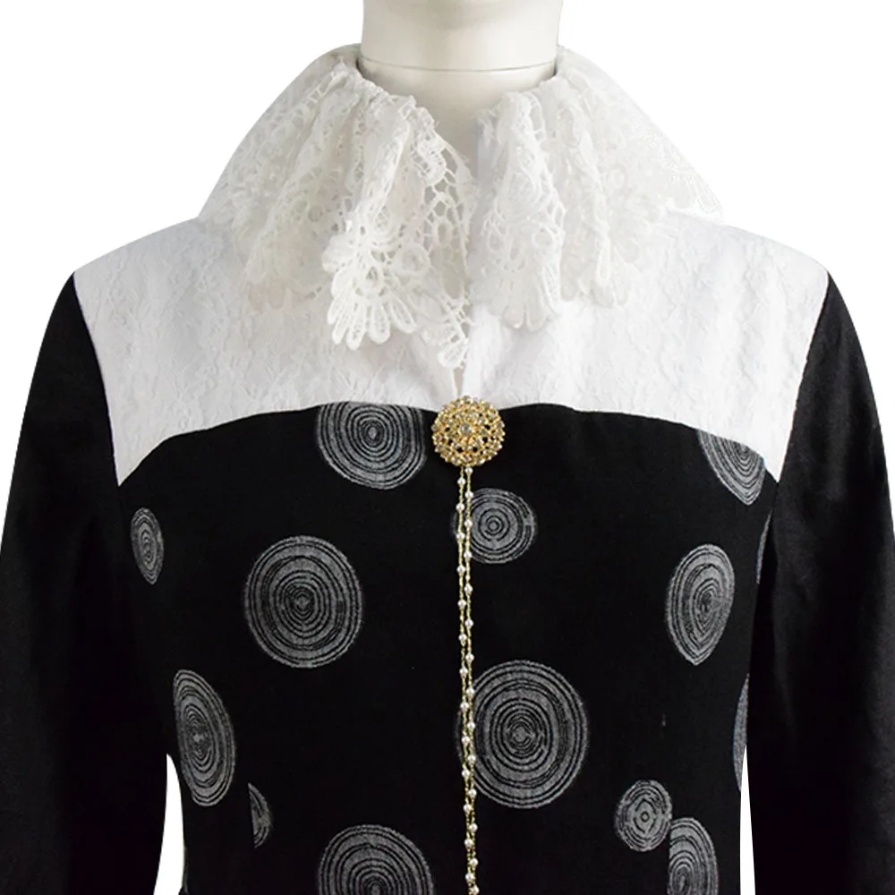 

CosDaddy Women Witches Cosplay Diana Bishop Costume Black Cloak Dress Full Set