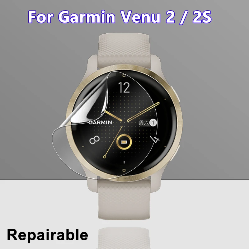 

Ultra Clear Screen Protector For Garmin Venu 2 2S Soft Hydrogel Protective Film For Venu2 Venu2S Smart Watch -Not Tempered Glass