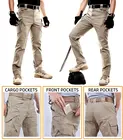 Мужские тактические брюки, водонепроницаемые брюки-карго с несколькими карманами, быстросохнущие тренировочные технические брюки, рабочие и повседневные брюки;