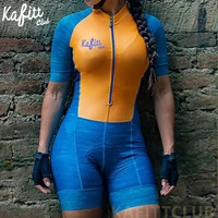 kafitt club professional womens short sleeve cycling clothing suit sweat shirt clothing cycling race clothing jumpsuit