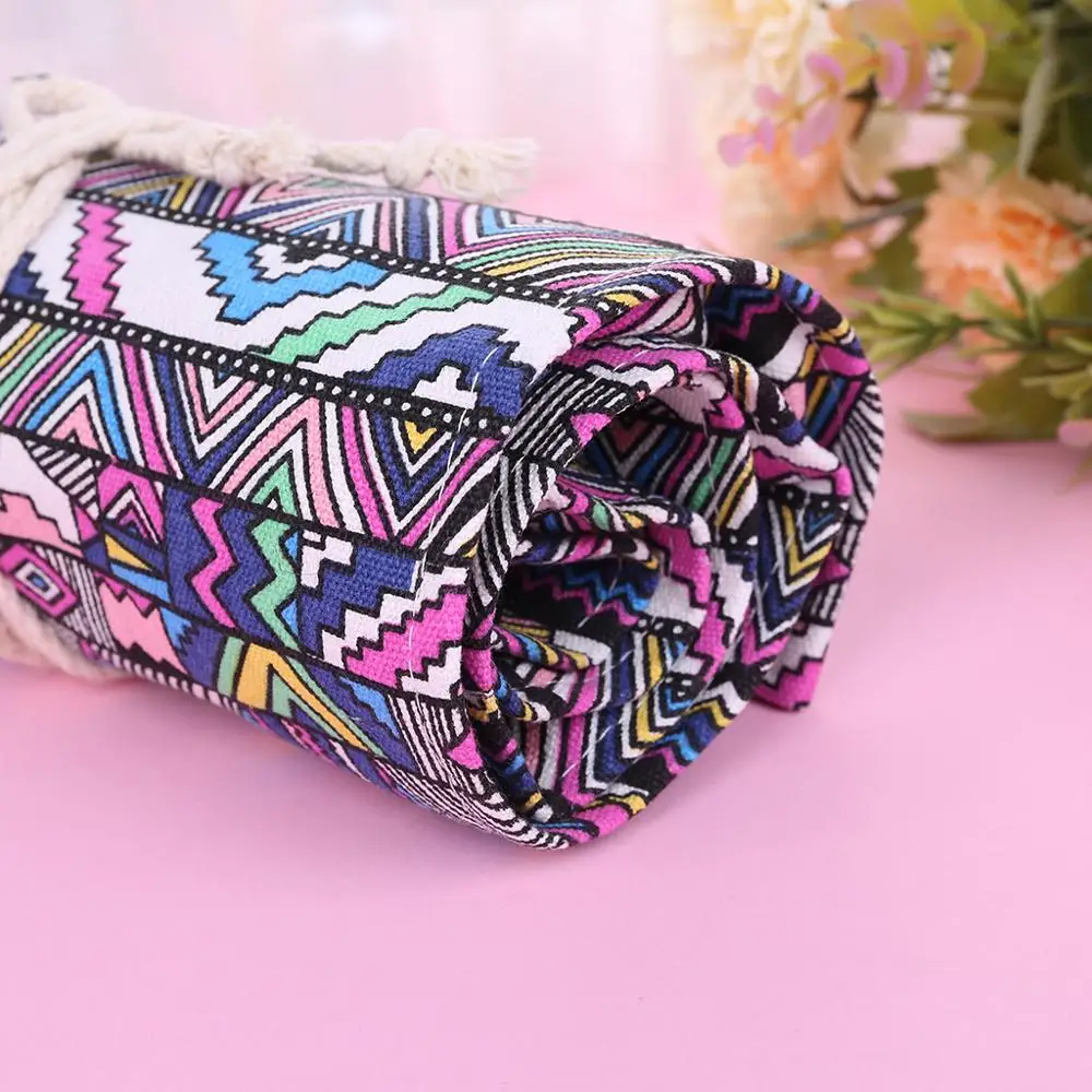 Холщовый чехол для ручек и карандашей с 36/48/72 отверстиями|canvas wrap|pen bagcase pen |