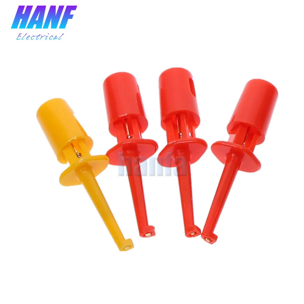 10 шт. Зажим мультиметр зонды 42 мм Длинный зонд наконечник измерительный крюк