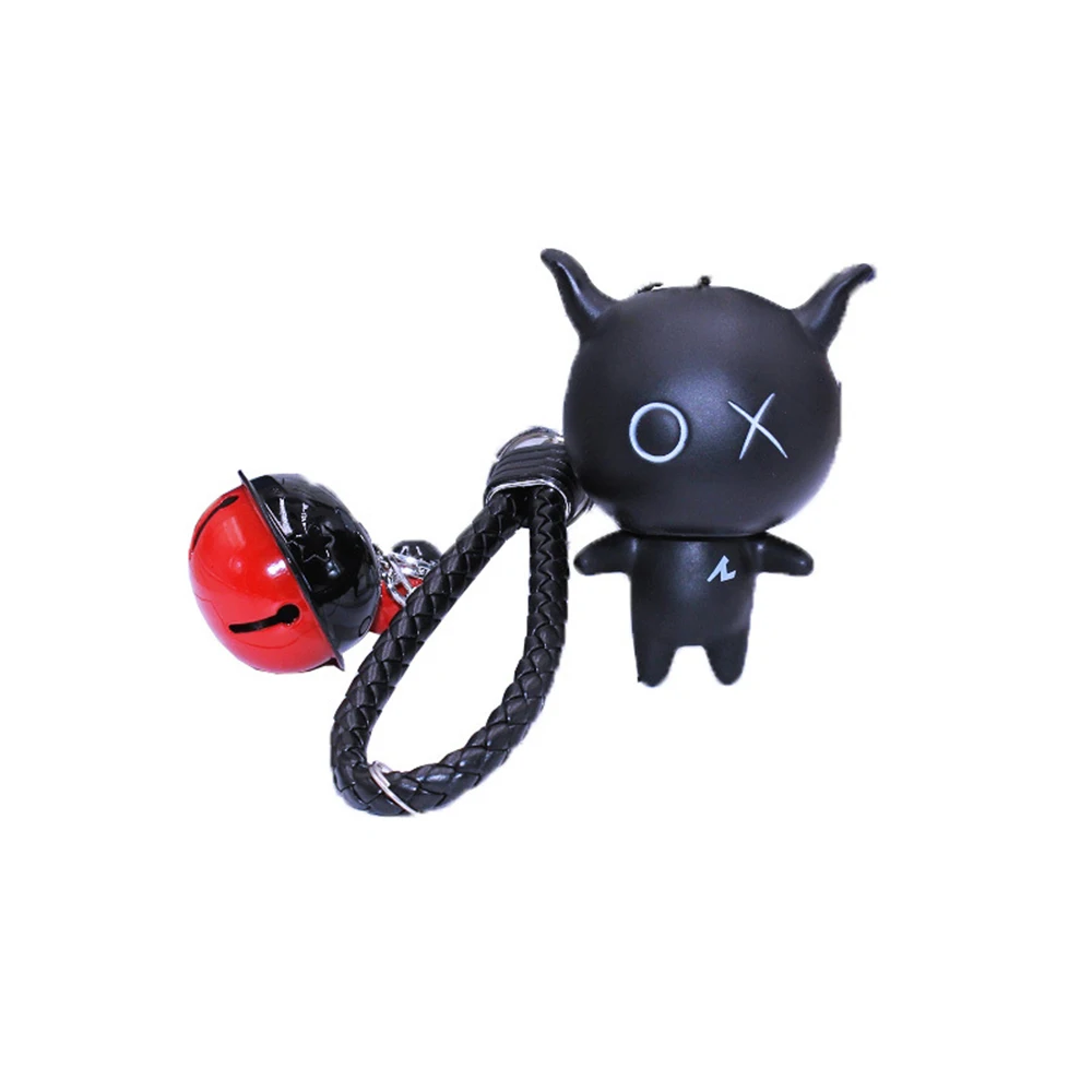 

Creative Cartoon Anime Doll Model Kawaii Keychain Accessories Tide Toy Students Schoolbag Gift Pendant Key Ring Bells Decoration