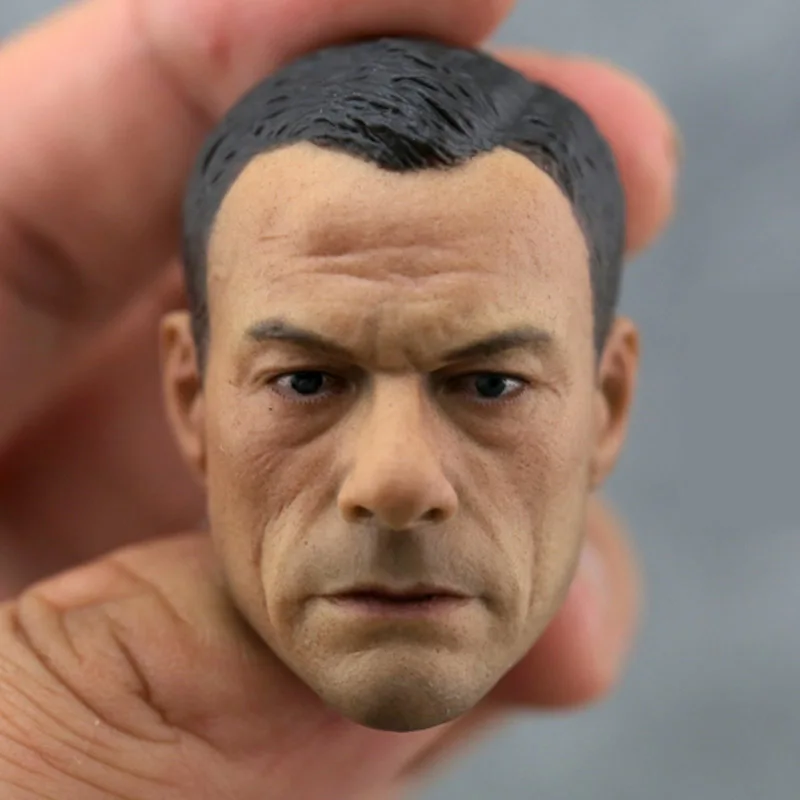 

1/6 Scale Male Head Sculpt Kungfu Star European and American Men Head Carvings Model for 12'' Action Figure Body Toys DIY