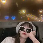 Женские очки с эффектом сердца, цветные очки с оправой из поликарбоната, меняющие цвет, аксессуар для вечеринки, 2022